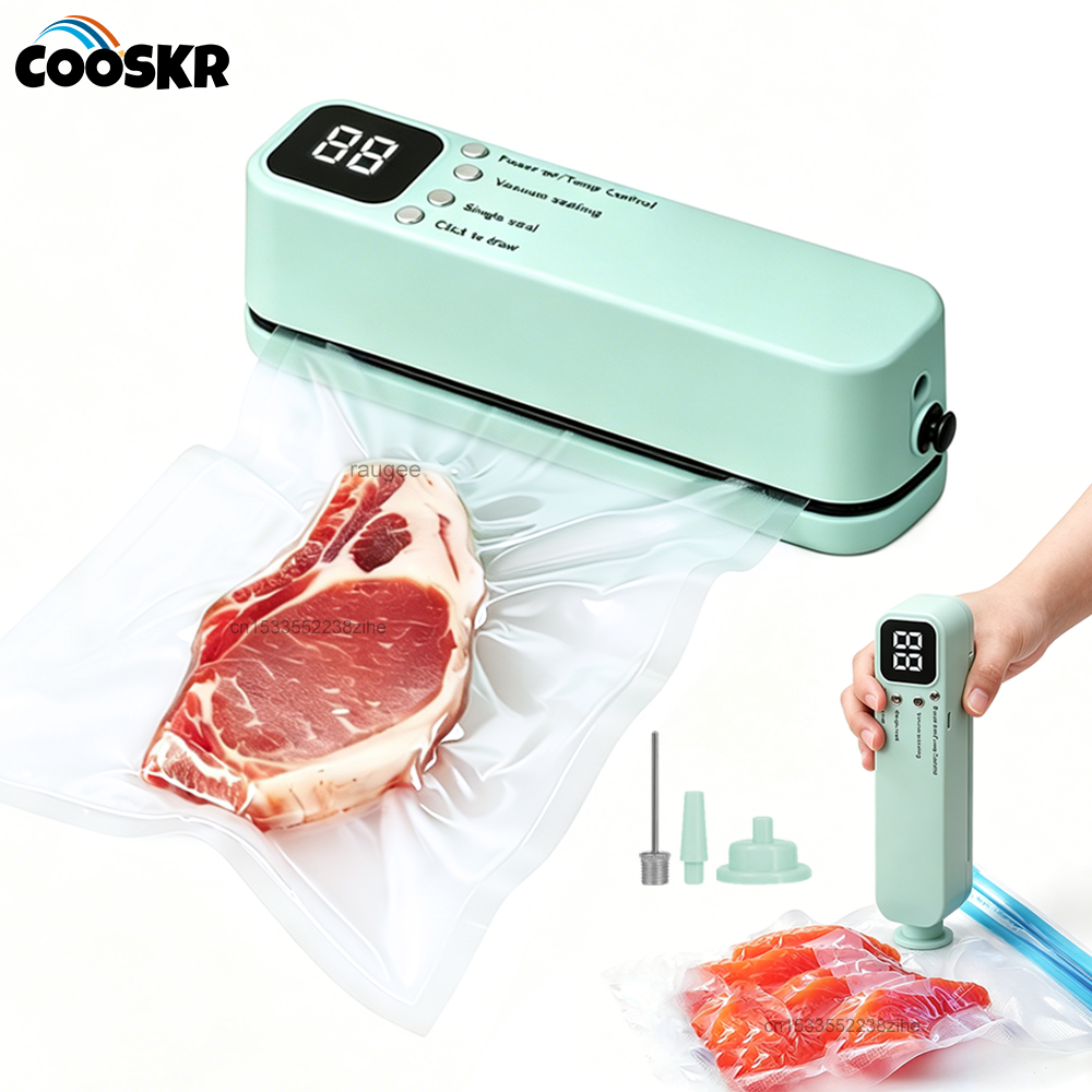 Meal Prep Vacuum Seal - Mini Vacuum Bag Sealer Plastic Bags