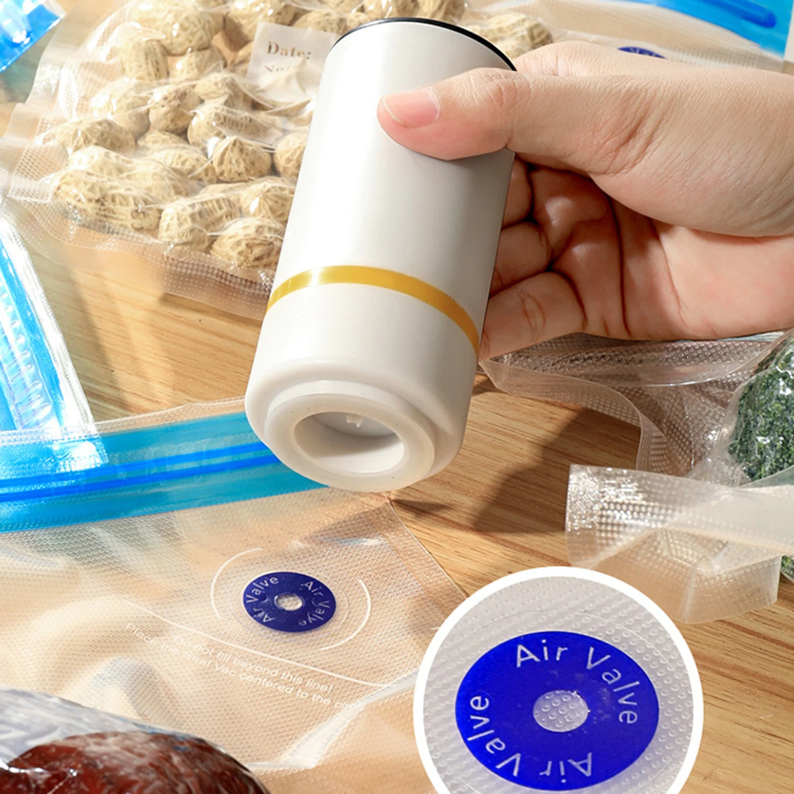 Meal Prep Vacuum Seal - Reusable vacuum food storage bag zipper