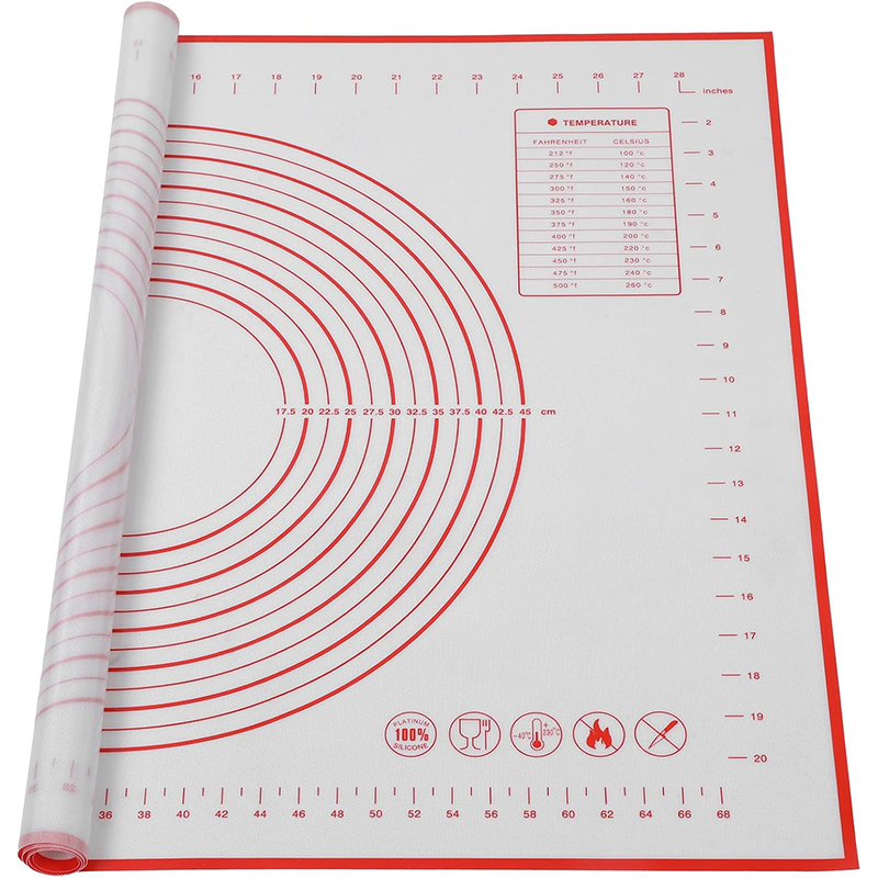 Food Prep Mat - Silicone Baking Mat Non-Slip Pastry Mat
