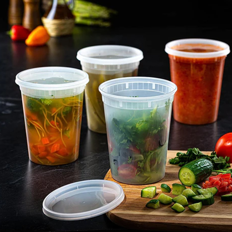 Meal Prep Jars With Lids - Food Storage Containers with Lids Freezer