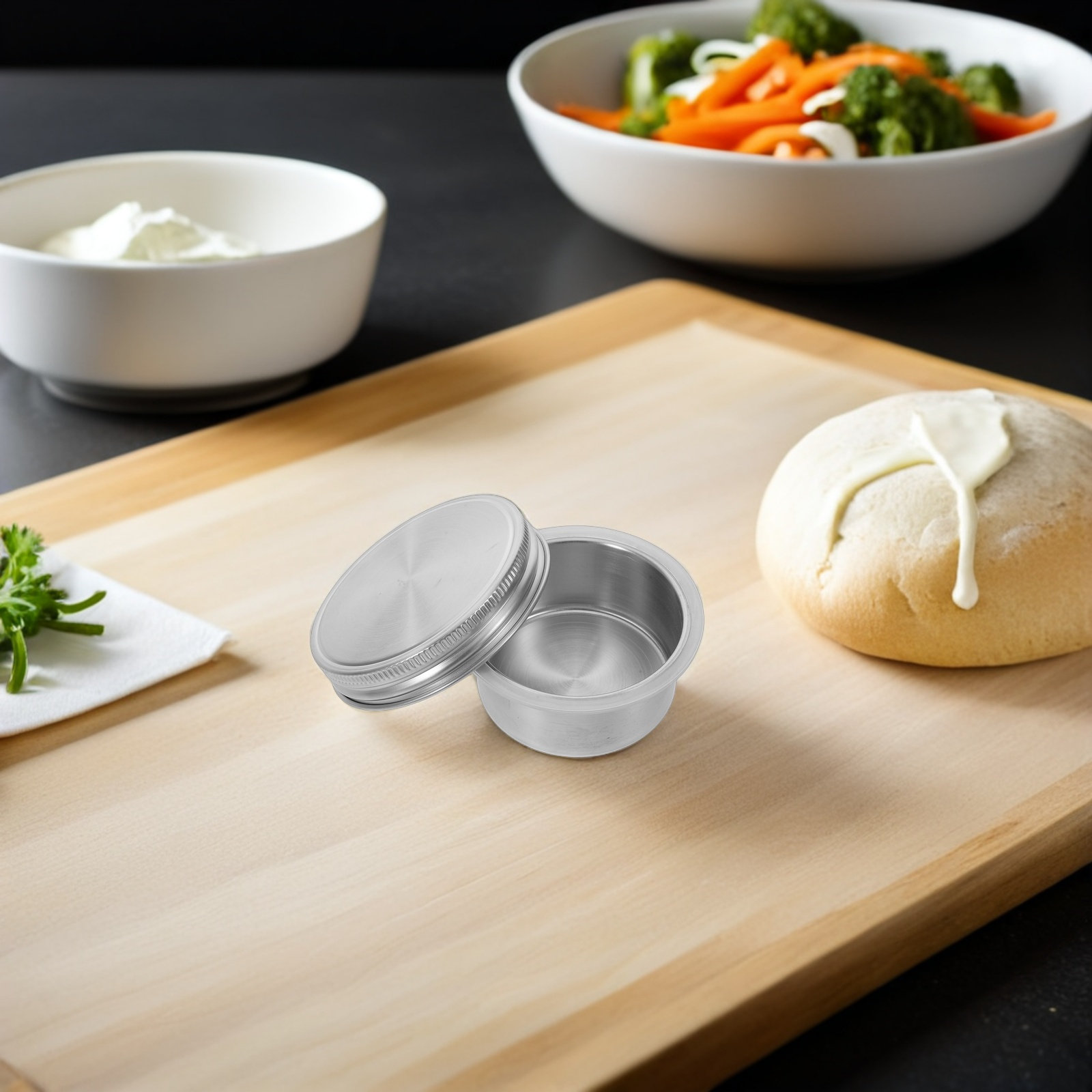 Mason Jar Divider Cup Stainles - Meal Prep Jars With Lids 리뷰 및 가격