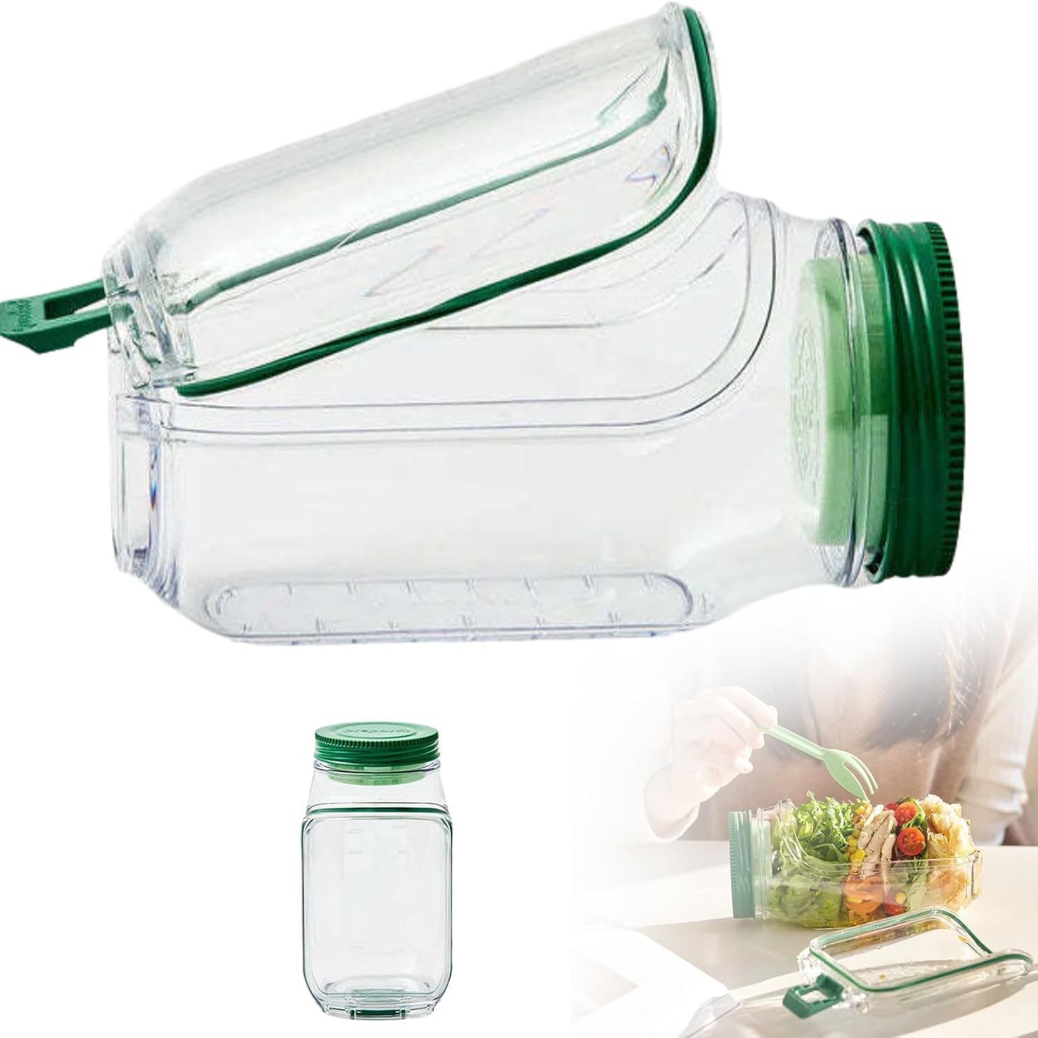 Salad Pod Salad Jars with Lids - Meal Prep Jars With Lids 리뷰 및 가격