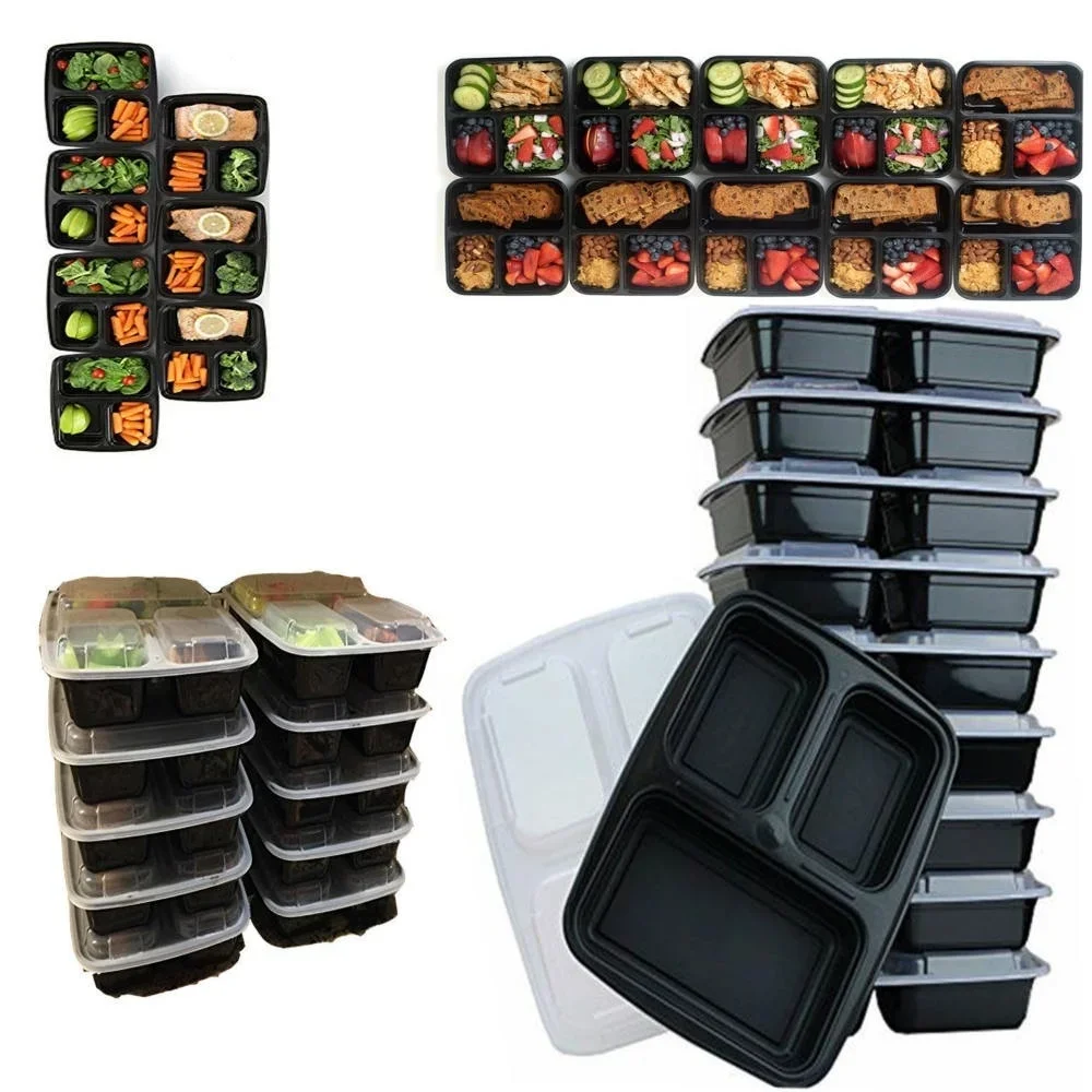 7 Pack 3 Compartment Meal Prep - Meal Prep Jars With Lids 리뷰 및 가격