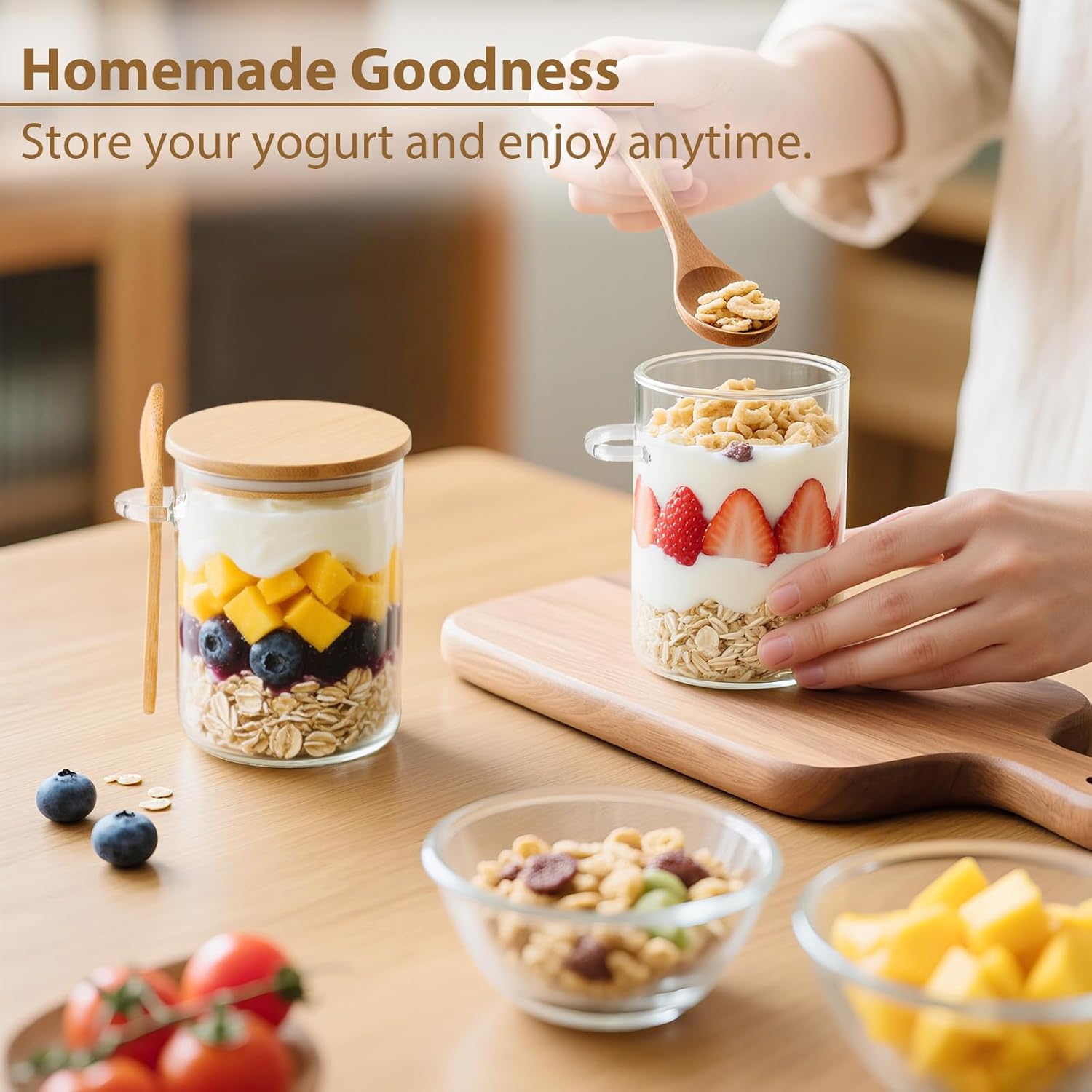 6 Pack Overnight Oats Containe - Meal Prep Jars With Lids 리뷰 및 가격
