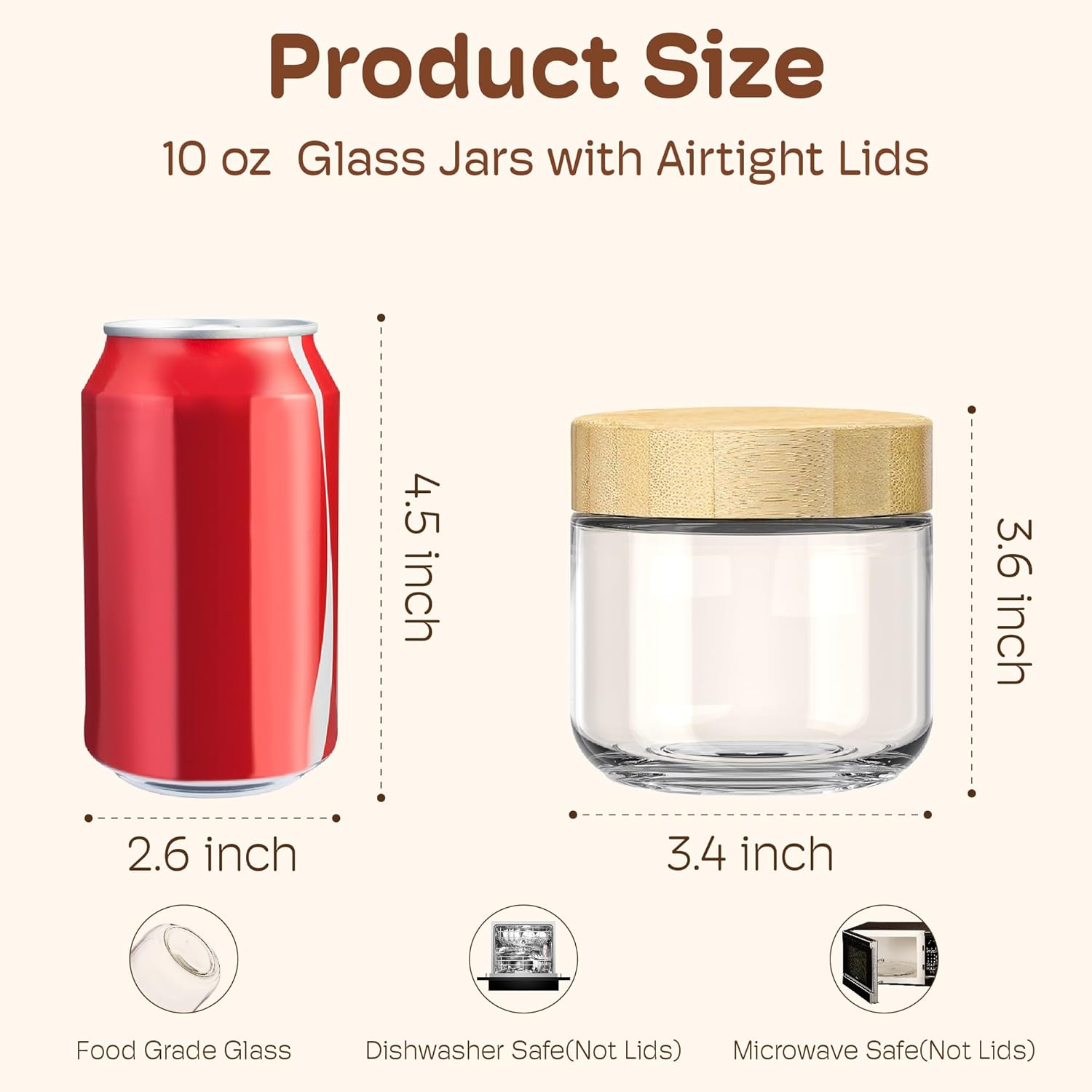 4 Pack 10oz Overnight Oats Con - Meal Prep Jars With Lids 리뷰 및 가격