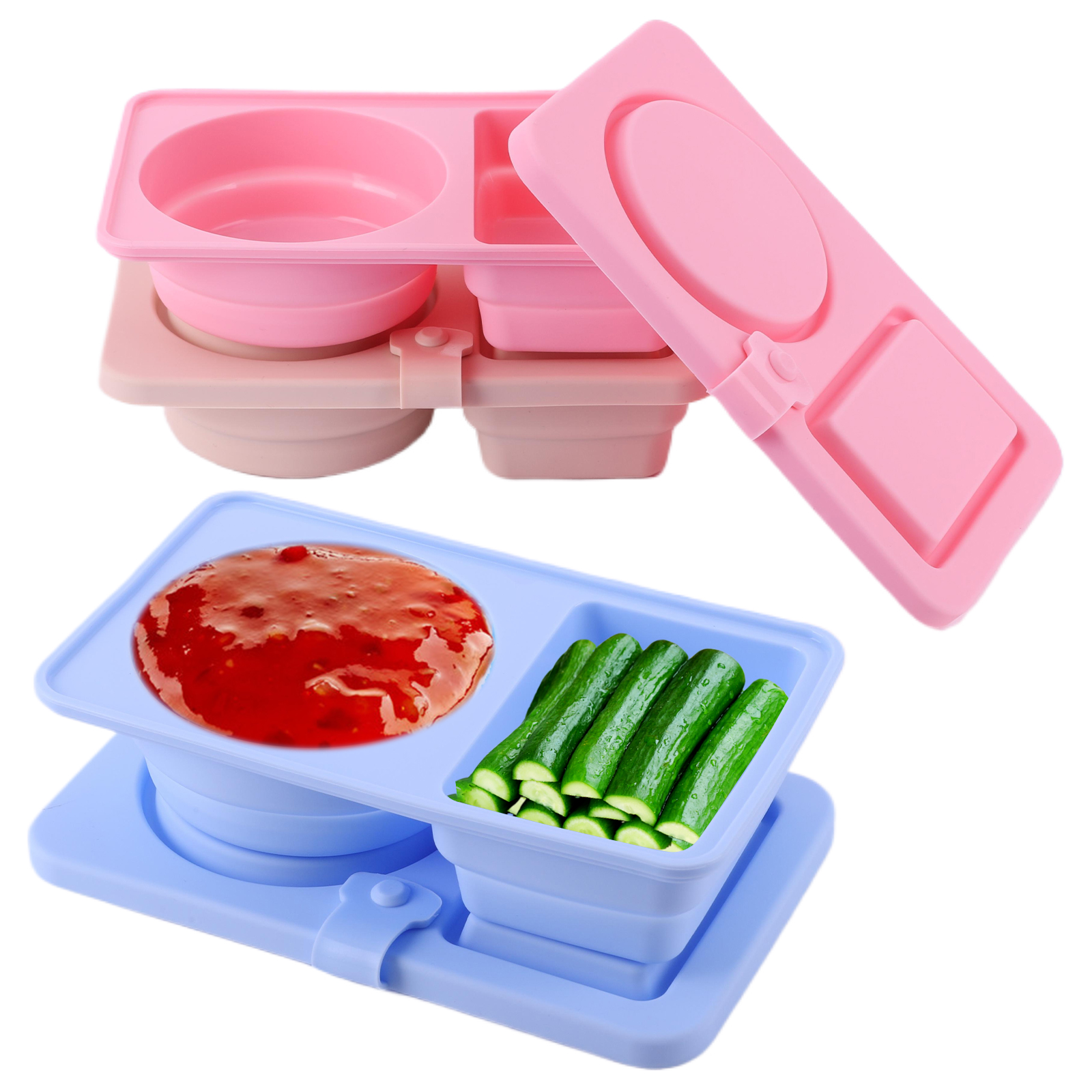3Pcs Multi-Function 2 Grid Con - Meal Prep Jars With Lids 리뷰 및 가격