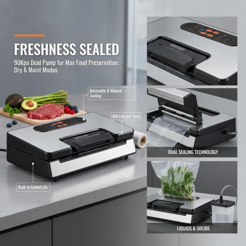 Food Preservation System 90Kpa - Meal Prep Manual 리뷰 및 가격