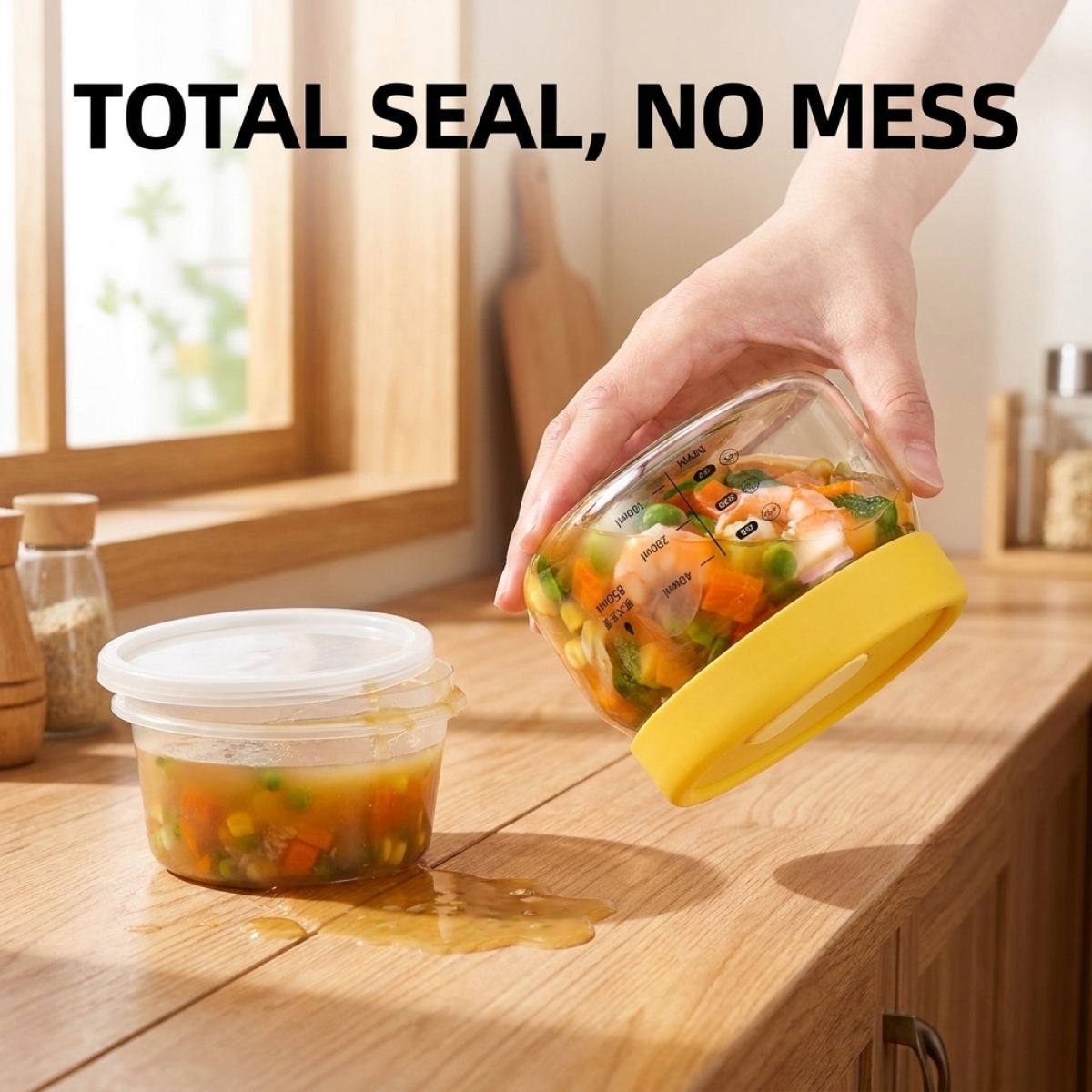 Hot Sale Yellow Glass Food Con - Meal Prep Yellow 리뷰 및 가격