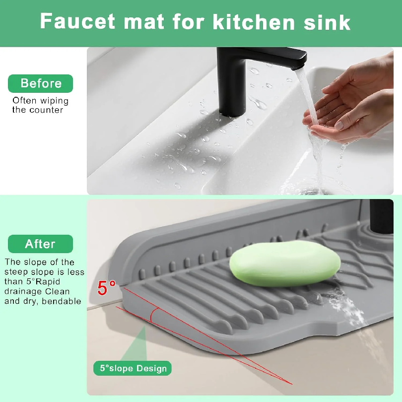 Non-slip silicone kitchen drai - Food Prep Mat 리뷰 및 가격