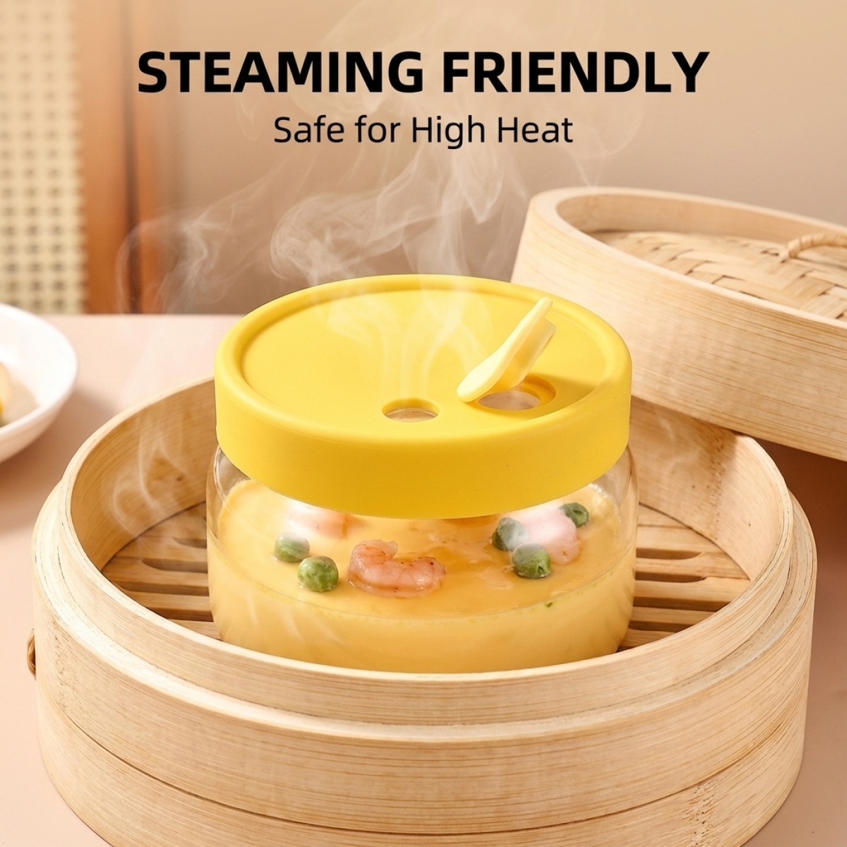 High Borosilicate Glass Bowl w - Meal Prep Yellow 리뷰 및 가격
