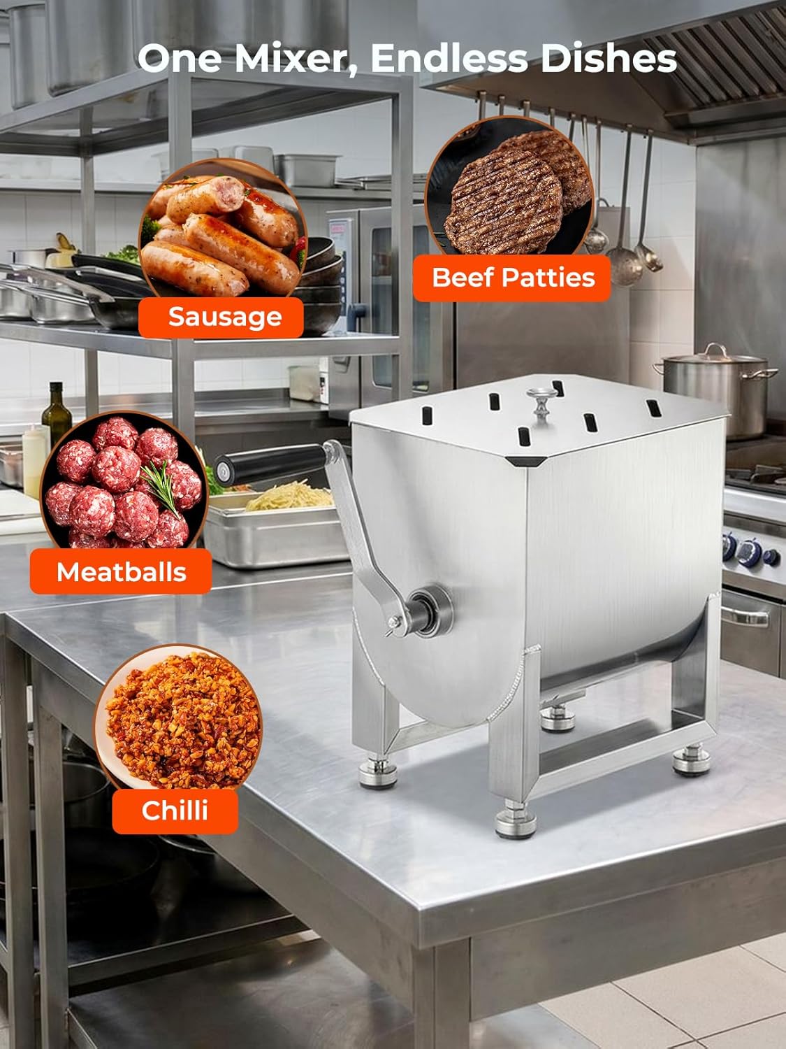 20LBS Stainless Steel Manual M - Meal Prep Manual 리뷰 및 가격