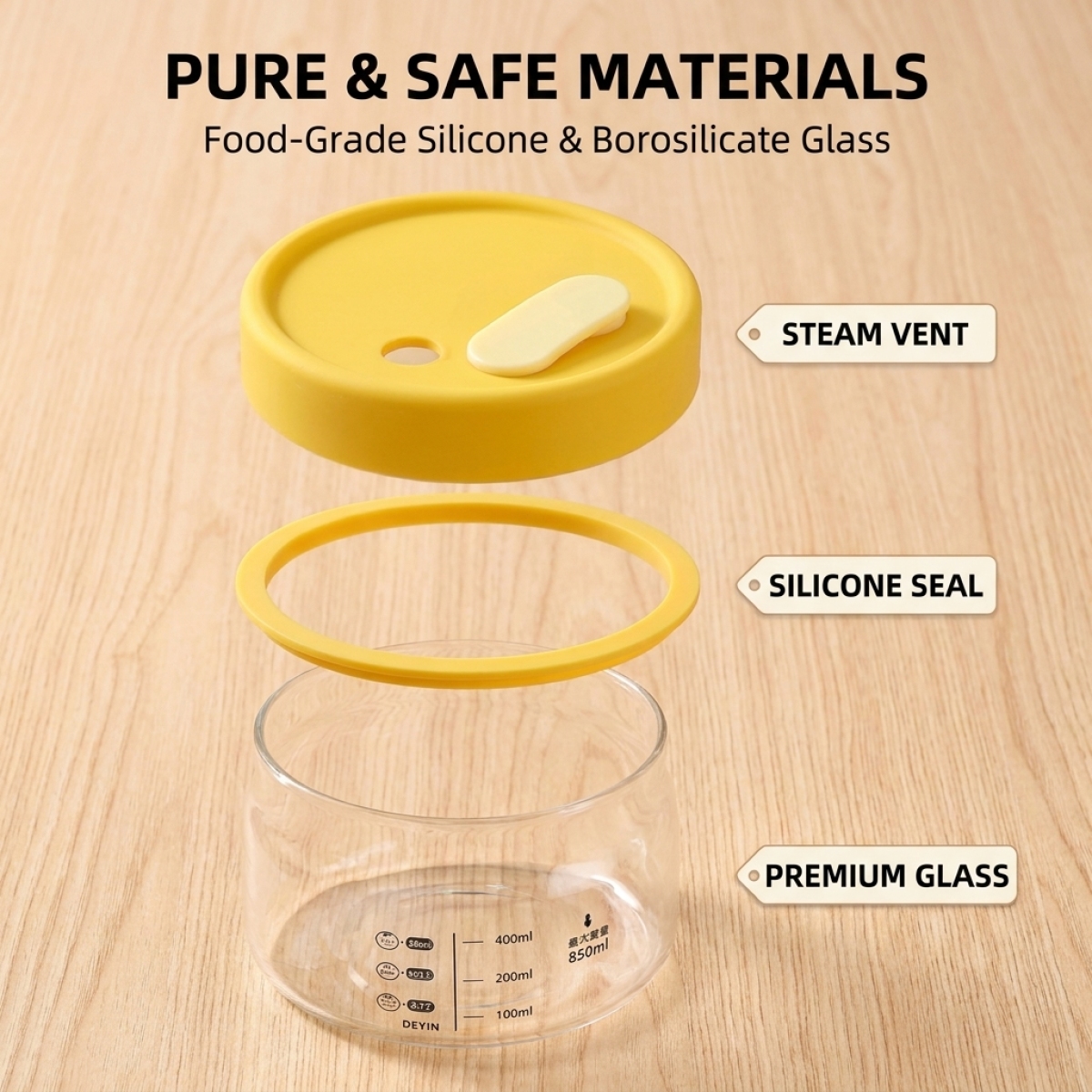 Leakproof Glass Food Storage C - Meal Prep Jars With Lids 리뷰 및 가격