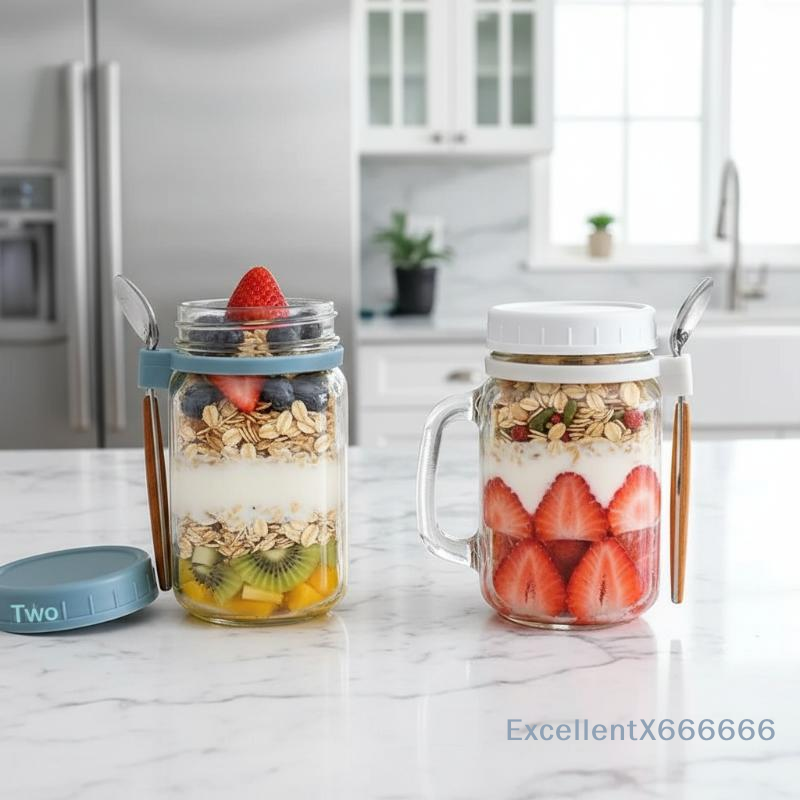 500ml Glass Container for Over - Meal Prep Jars With Lids 리뷰 및 가격
