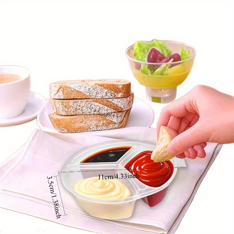 Round 3-Compartment Disposable - Meal Prep Jars With Lids 리뷰 및 가격