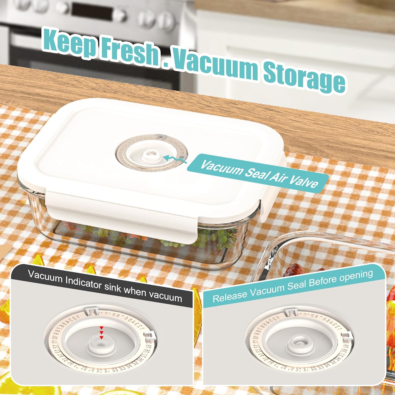 Vacuum Seal Glass Food Storage - Meal Prep Manual 리뷰 및 가격