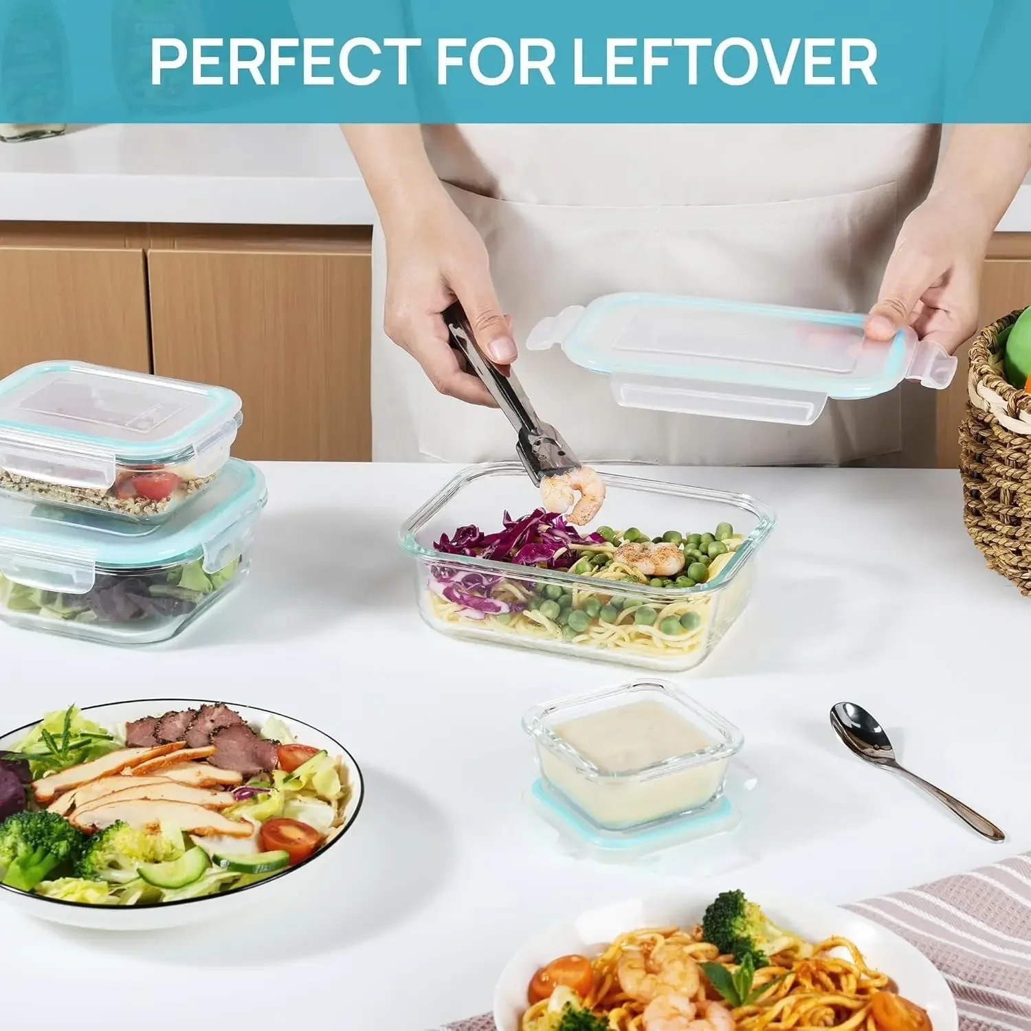 Glass Lunch Bento Box for Adul - Meal Prep Rezepte 리뷰 및 가격